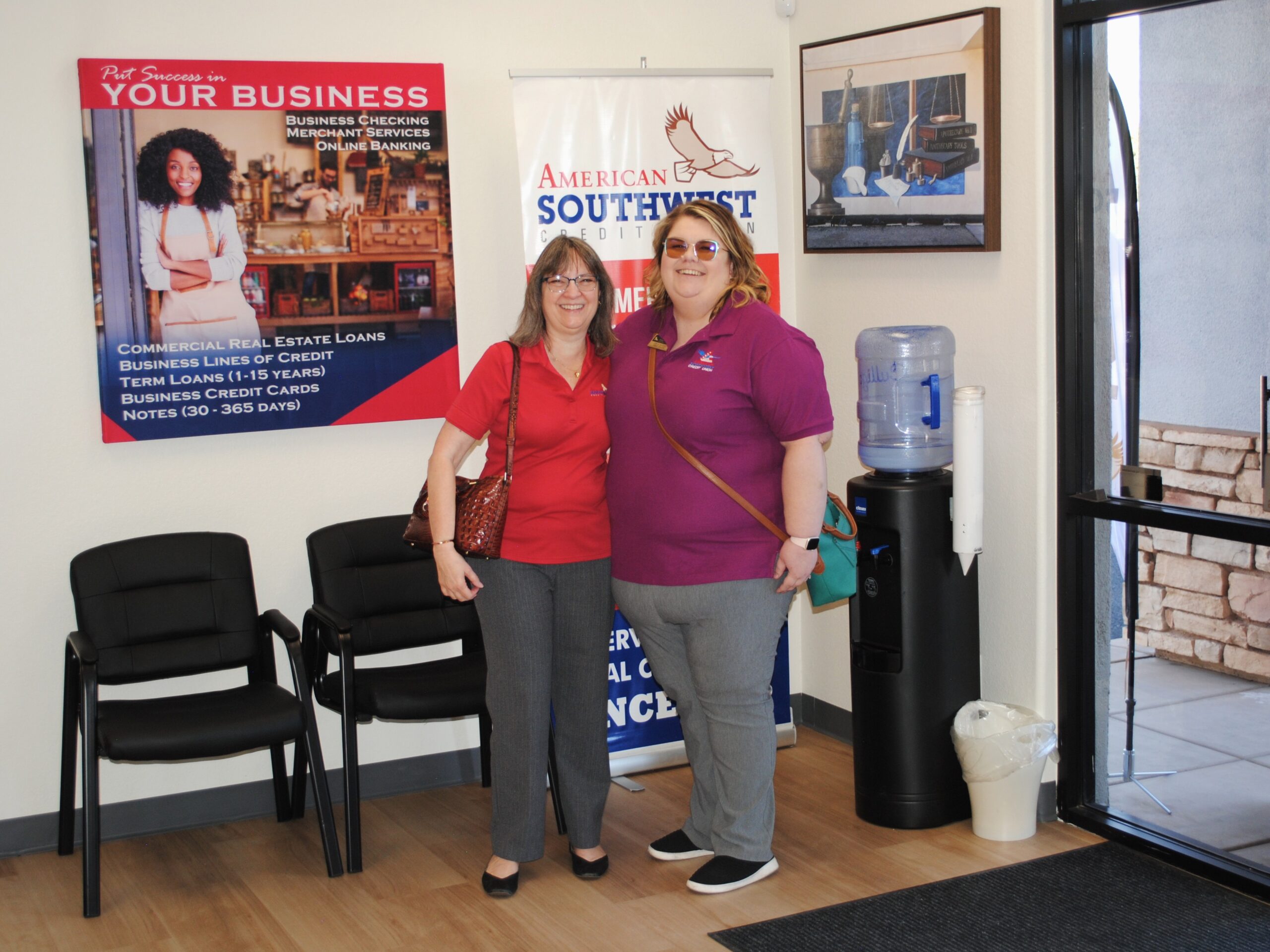 Janice and Chelsi at the grand opening